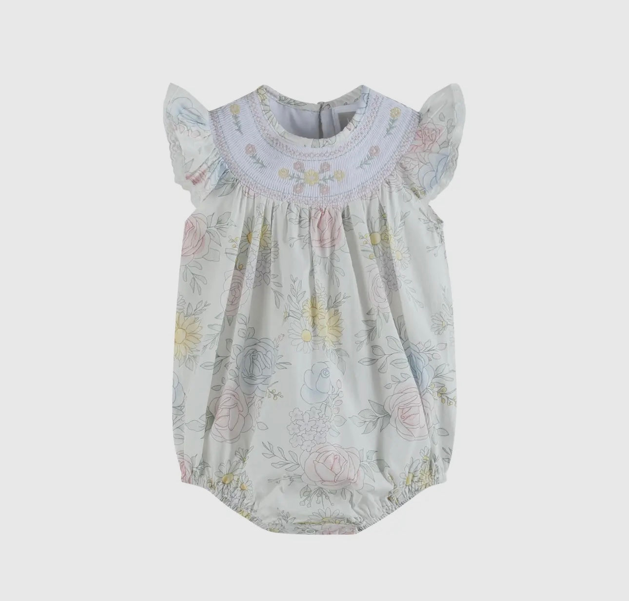 Bouquet Floral Smocked Bubble