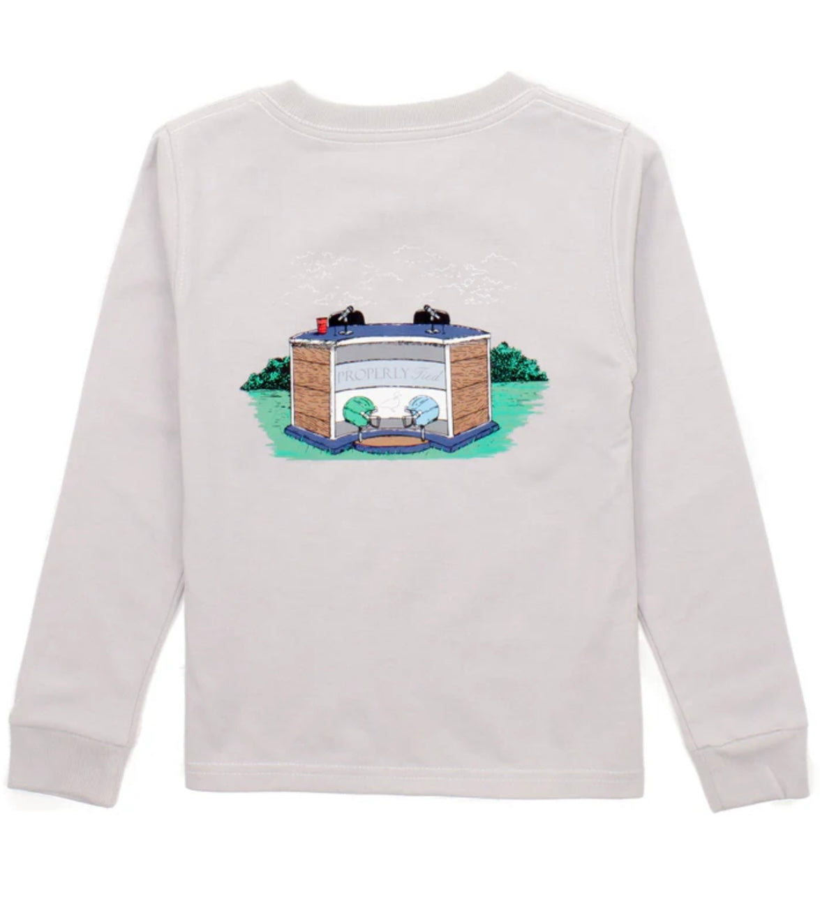 Boy's Match Up LS Ice Grey