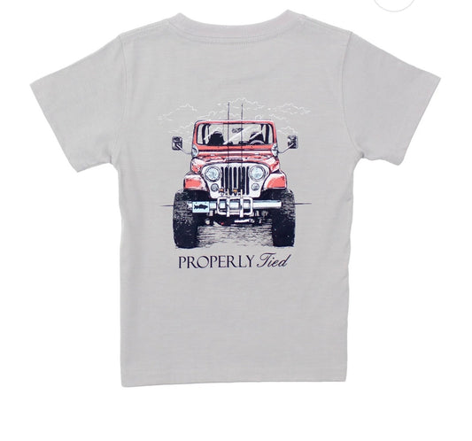 Boys Rod Runner Ice Grey Tee