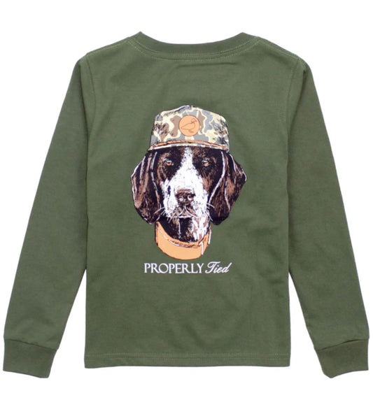 Boys Man's Best Friend LS Olive