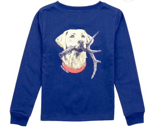 Boys Antler Lab LS River Blue